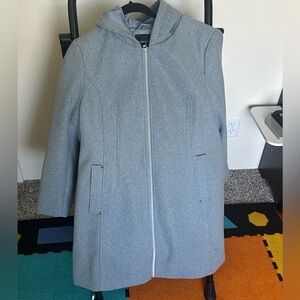 Vince Camuto Faux Wool Hooded Coat